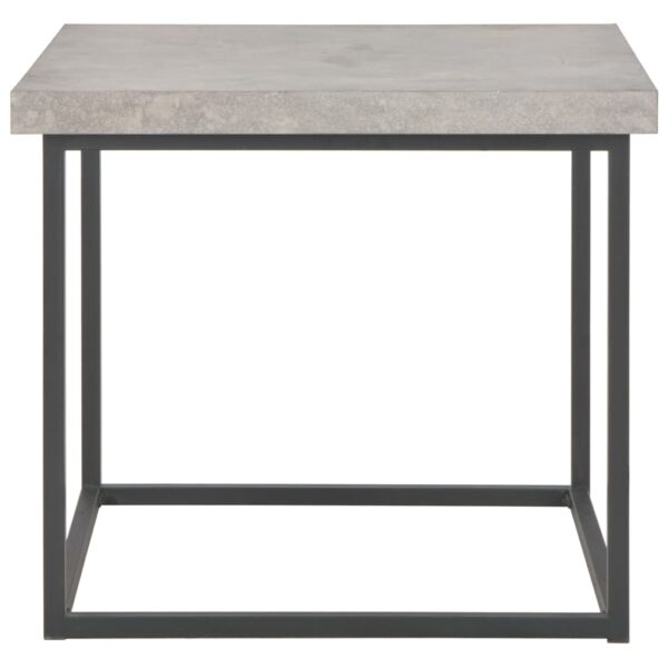 vidaXL Coffee Table 55x55x53 cm Concrete Look - Image 2