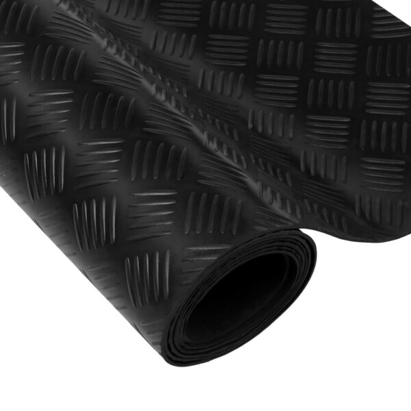 vidaXL Rubber Floor Mat Anti-Slip 5 x 1 m Checker Plate - Image 4