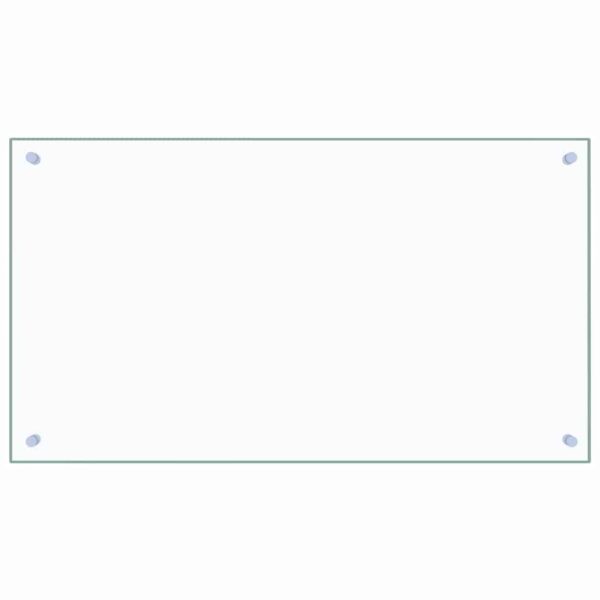 vidaXL Kitchen Backsplash Transparent 90x50 cm Tempered Glass - Image 2