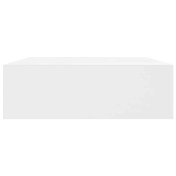 vidaXL Floating Wall Shelves with Drawers 2 pcs White 48 cm - Image 6