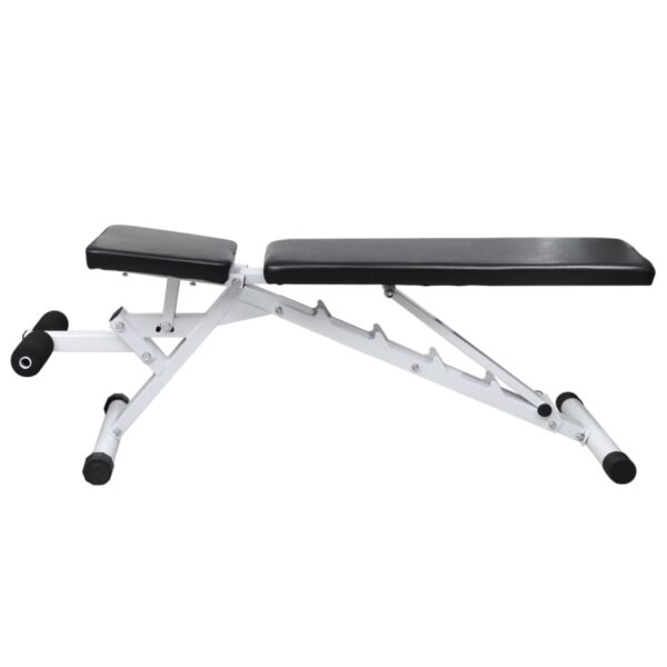 vidaXL Workout Bench with Barbell and Dumbbell Set 60.5 kg - Image 3