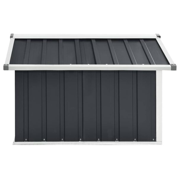 vidaXL Garden Robot Lawnmower Shed 92x97x63 cm Galvanised Steel Anthracite - Image 4