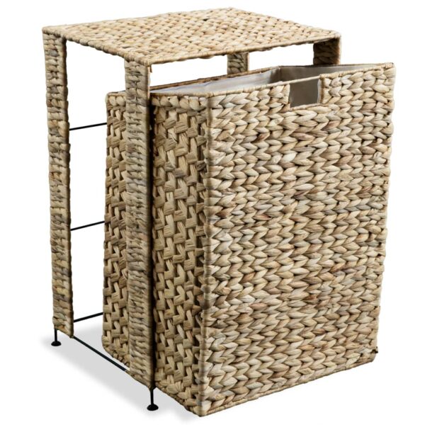 vidaXL Laundry Basket 44x34x64 cm Water Hyacinth - Image 4