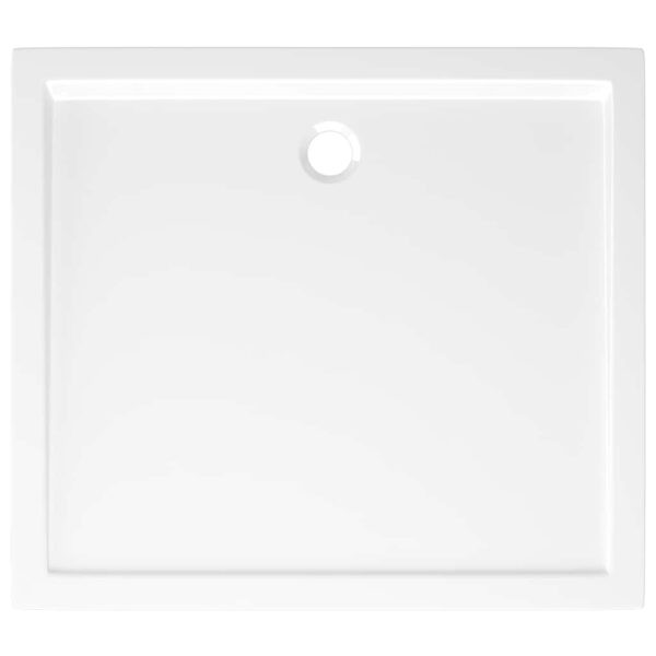vidaXL Rectangular ABS Shower Base Tray White 80x90 cm - Image 6