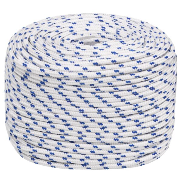 vidaXL Boat Rope White 8 mm 25 m Polypropylene - Image 2