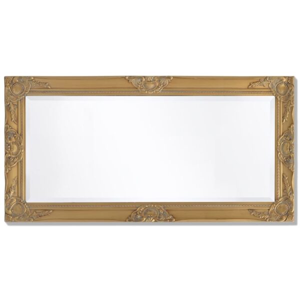 vidaXL Wall Mirror Baroque Style 100x50 cm Gold - Image 5