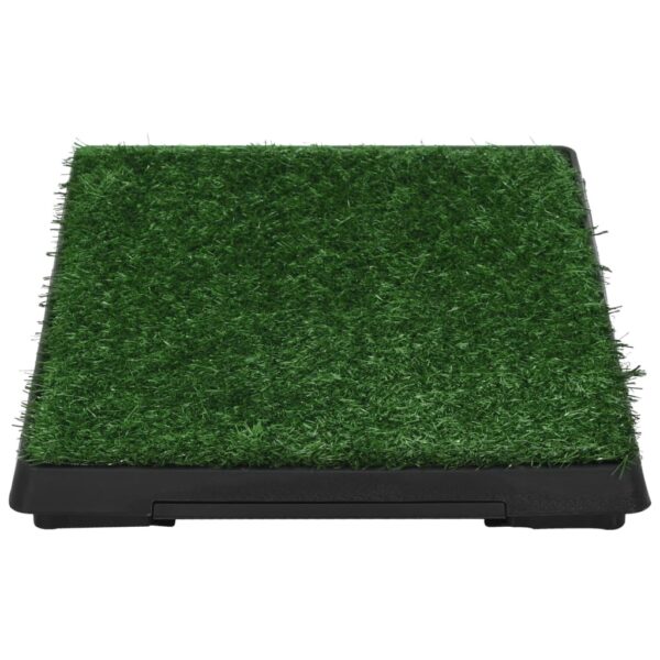 vidaXL Pet Toilet with Tray & Faux Turf Green 63x50x7 cm WC - Image 3