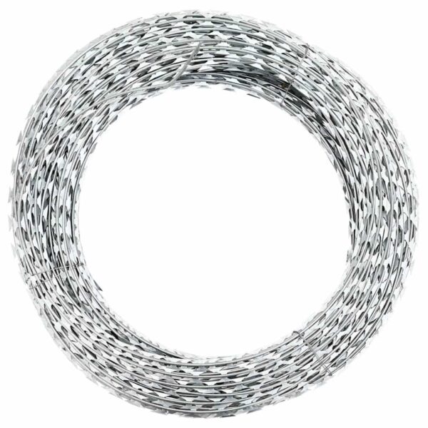 vidaXL BTO-22 Concertina Razor Wire Galvanised Steel 150 m - Image 1
