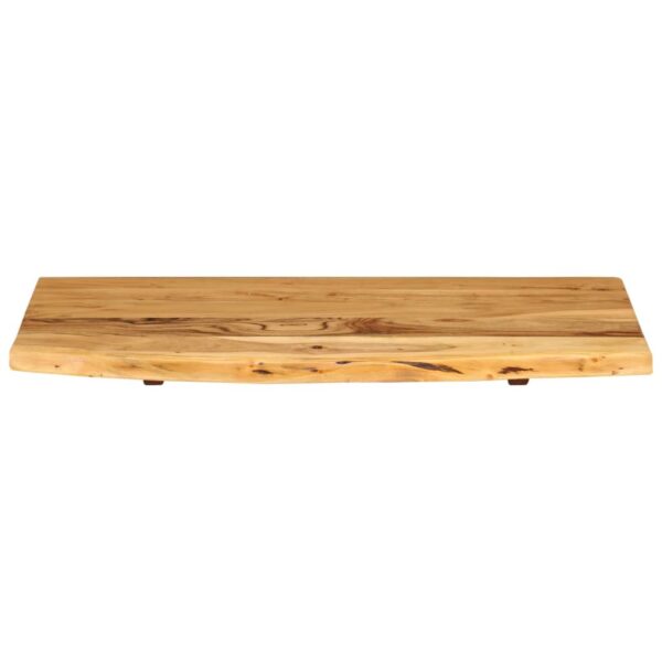 vidaXL Bathroom Vanity Top Solid Acacia Wood 80x52x2.5 cm - Image 3