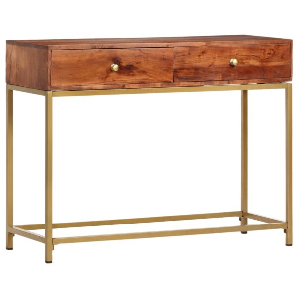 vidaXL Console Table 100x35x76 cm Solid Wood Acacia - Image 1