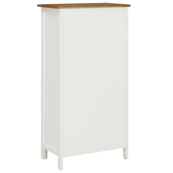vidaXL Wine Cabinet 56x32x110 cm Solid Oak Wood - Image 5