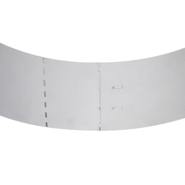 vidaXL Lawn Fence 10 pcs Galvanised Steel 100x20 cm - Image 9