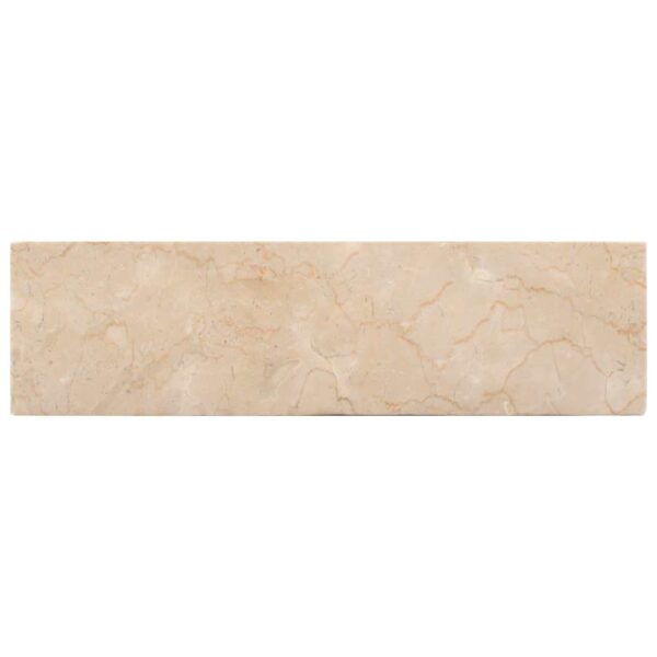 vidaXL Sink 45x30x12 cm Marble High Gloss Cream - Image 6