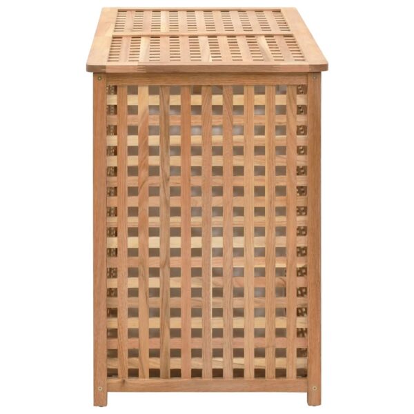 vidaXL Laundry Bin 87.5x46x67 cm Solid Walnut Wood - Image 4