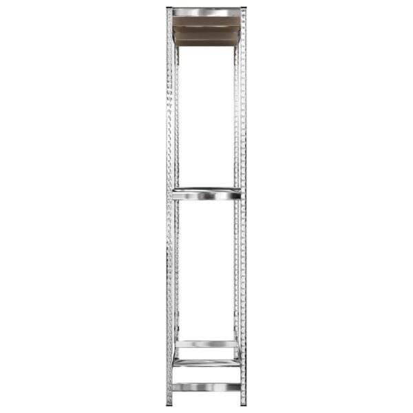 vidaXL 2-Layer Tire Rack Silver 110x40x180 cm Steel - Image 5