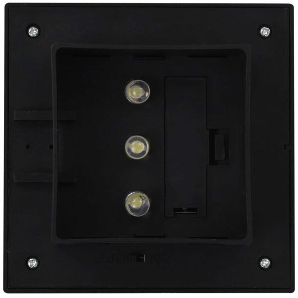 vidaXL Outdoor Solar Lamps 12 pcs LED Square 12 cm Black - Image 8