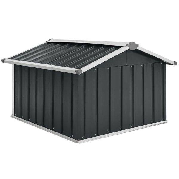 vidaXL Garden Robot Lawnmower Shed 92x97x63 cm Galvanised Steel Anthracite - Image 5