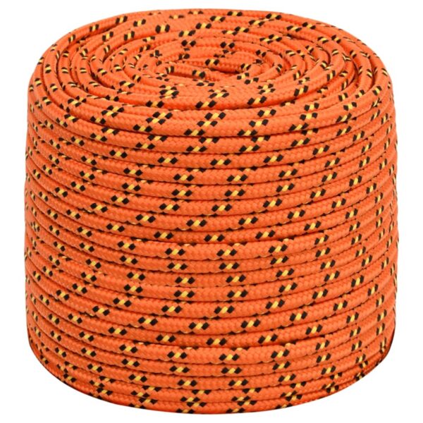 vidaXL Boat Rope Orange 10 mm 100 m Polypropylene - Image 2