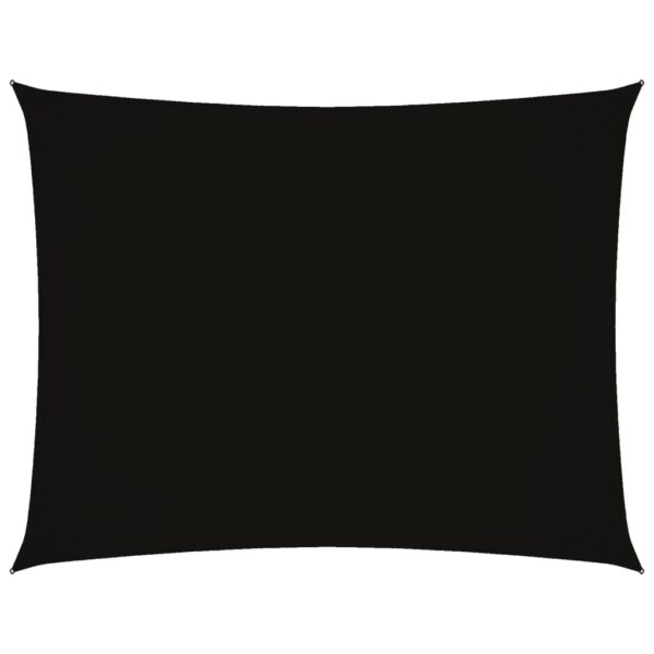 vidaXL Sunshade Sail Oxford Fabric Rectangular 2.5x3.5 m Black - Image 2