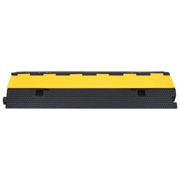vidaXL Cable Protector Ramp with 2 Channels 100 cm Rubber - Image 3