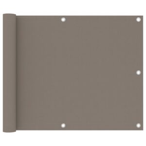 vidaXL Balcony Screen Taupe 75x300 cm Oxford Fabric
