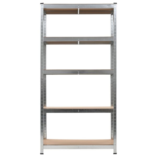 vidaXL Storage Shelf Silver 2 pcs - Image 4
