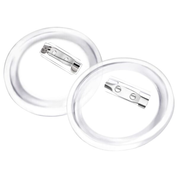vidaXL Button Badges Kit with Pins 100 Sets Acrylic 58 mm - Image 3