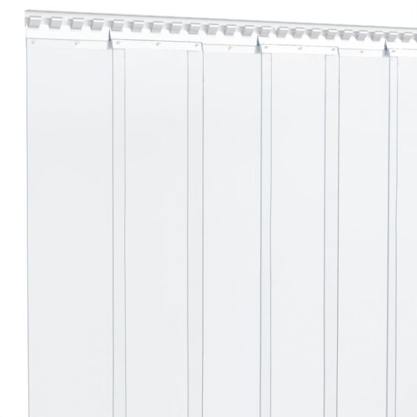vidaXL Door Curtain Transparent 300 mmx2.6 mm 10 m PVC - Image 3