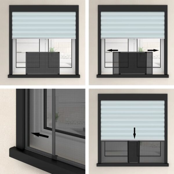 vidaXL Extendable Insect Screen for Windows Anthracite (75-143)x50 cm - Image 10