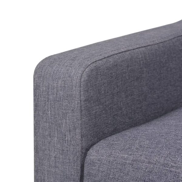 vidaXL Armchair Grey Fabric - Image 5