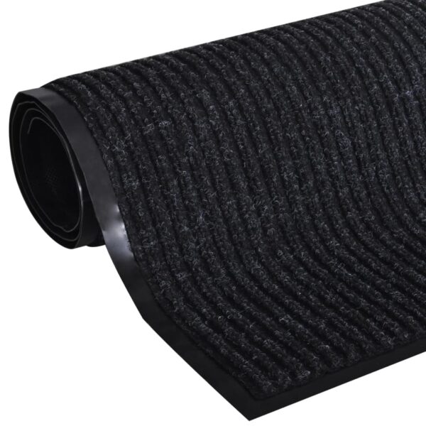 Black PVC Door Mat 120 x 180 cm - Image 2