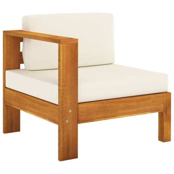 vidaXL 10 Piece Garden Lounge Set with Cushions 100x60 cm Acacia Wood - Image 4