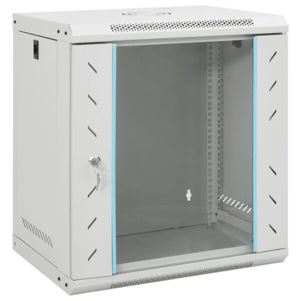vidaXL 12U Wall Mounted Network Cabinet 19" IP20 53x40x60 cm - Image 1