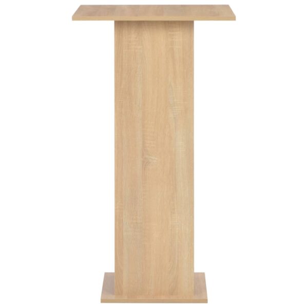 vidaXL Bar Table Oak 60x60x110 cm - Image 3