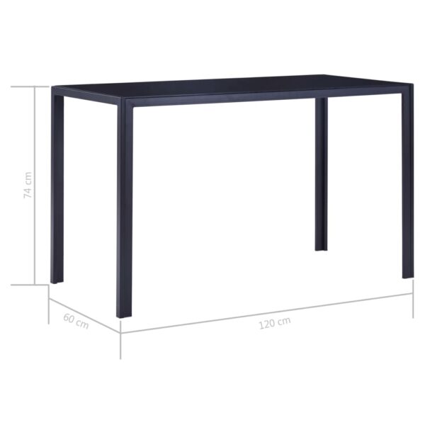 vidaXL Seven Piece Dining Set Wine Red - Image 13