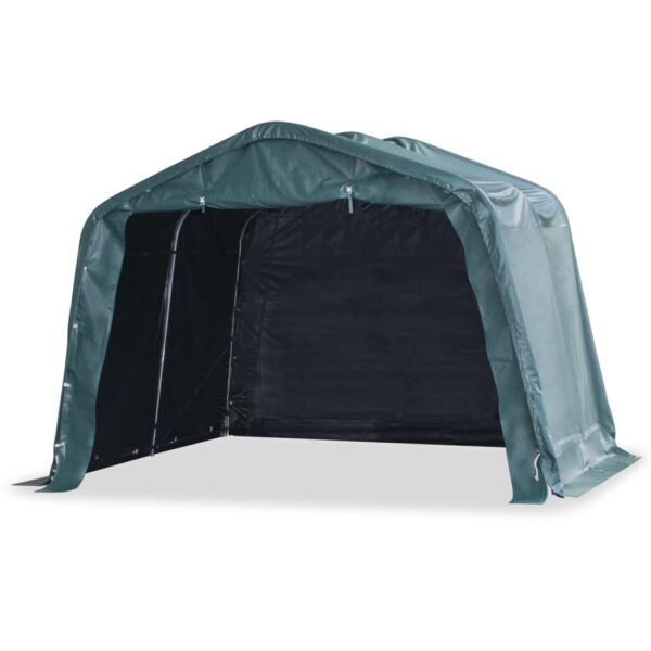 vidaXL Removable Livestock Tent PVC 550 g/m² 3.3x3.2 m Dark Green - Image 1
