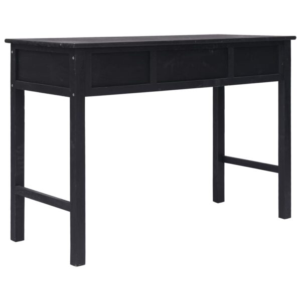 vidaXL Console Table Black 110x45x76 cm Wood - Image 6