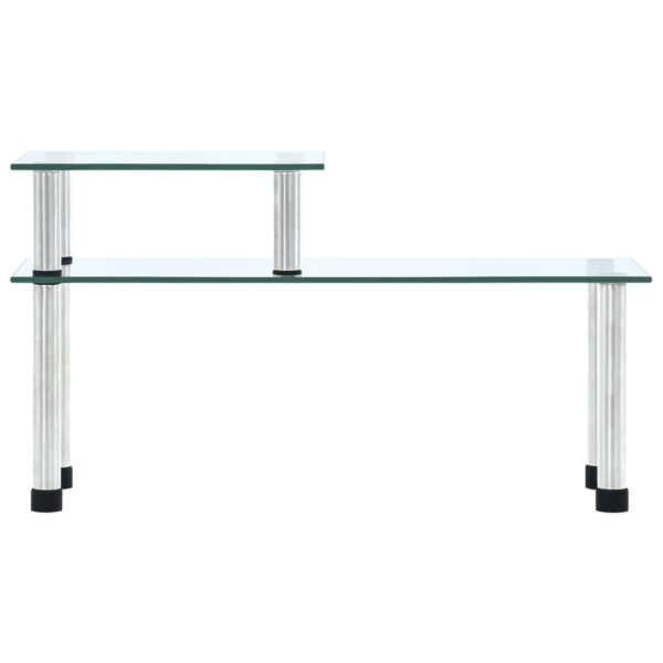 vidaXL Kitchen Shelf Transparent 45x16x26 cm Tempered Glass - Image 2