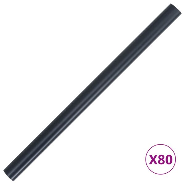 vidaXL Garden Privacy Screens 4 pcs PVC 35x0.19 m Matte Dark Grey - Image 8