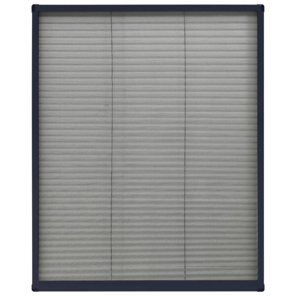 vidaXL Plisse Insect Screen for Windows Aluminium Anthracite 60x80 cm - Image 5