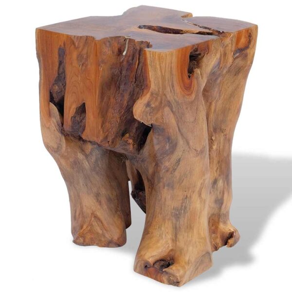vidaXL Stool Solid Teak Wood - Image 4