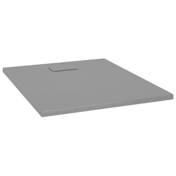 vidaXL Shower Base Tray SMC Grey 100x80 cm - Image 2