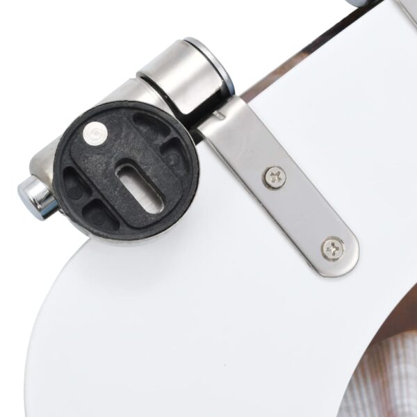 vidaXL WC Toilet Seat with Soft Close Lid MDF Muschel Design - Image 7