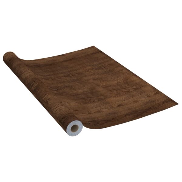 vidaXL Self-adhesive Furniture Films 2 pcs Dark Oak 500x90 cm PVC - Image 4