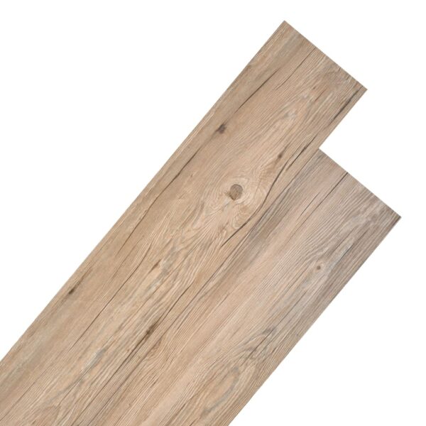vidaXL Non Self-adhesive PVC Flooring Planks 5.26 m² 2 mm Oak Brown - Image 1