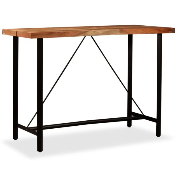 vidaXL Bar Table 150x70x107 cm Solid Acacia Wood - Image 9