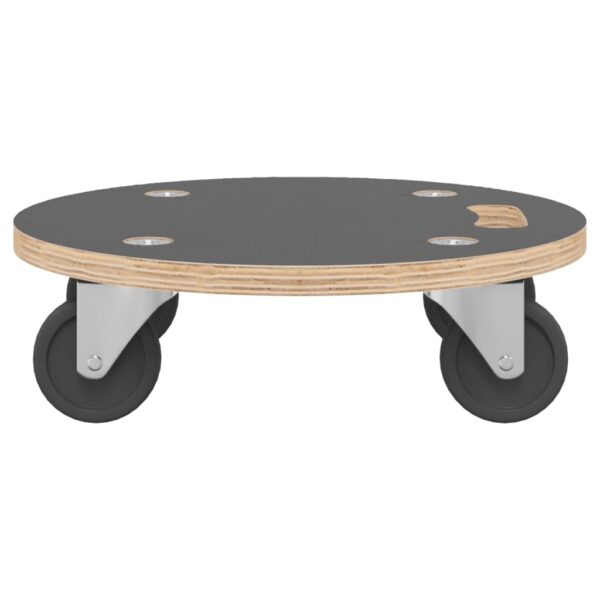 vidaXL Transport Trolleys 2 pcs Round Ø38x11.5 cm 250 kg - Image 4