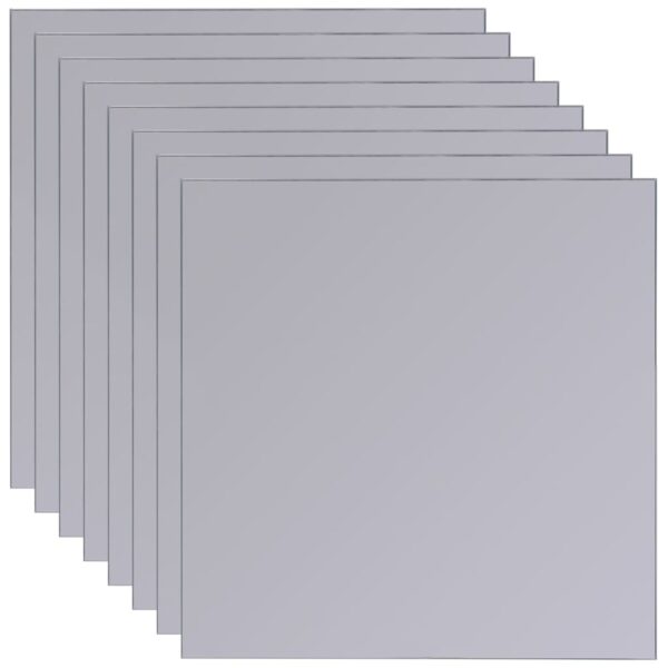 vidaXL Frameless Mirror Tiles Glass 8 pcs 20.5 cm - Image 5
