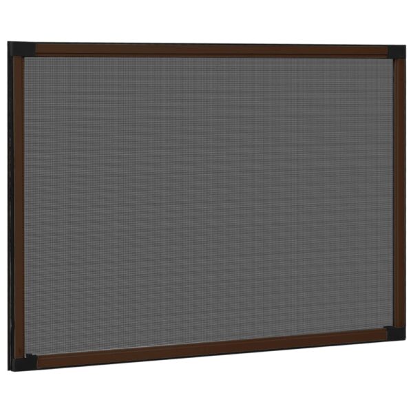 vidaXL Extendable Insect Screen for Windows Brown (75-143)x50 cm - Image 3