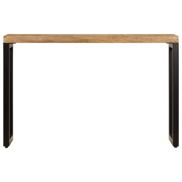 vidaXL Console Table 120x35x76 cm Solid Wood Mango and Steel - Image 4